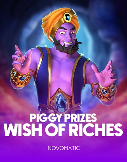 Piggy Prizes Wish of Riches slot game with genie character